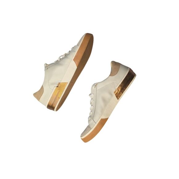 Dolce Vita Zina Court Sneaker Rose Gold Platform Suede Leather Size 9 - Picture 4 of 8